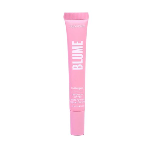 Blume Tri-Peptide Tinted Lip Balm - Hydrating Bubblegum Pink Superbalm with Shea Butter & Squalane | 0.4 Fl Oz