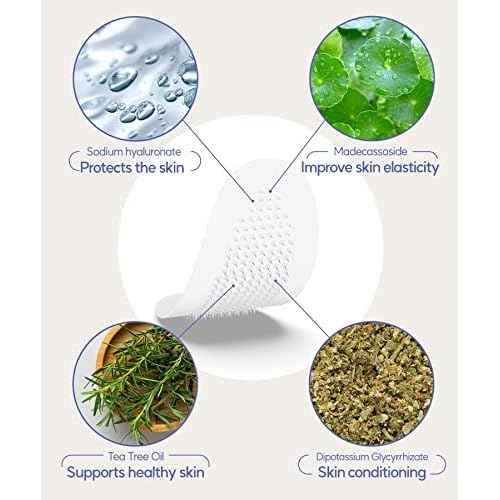Dissolving Microdart Depuffing Patches for Under Eye and Smile line with Hyaluronic Acid and Tea Tree - 3 pairs - Anti wrinkle patches for face overnight