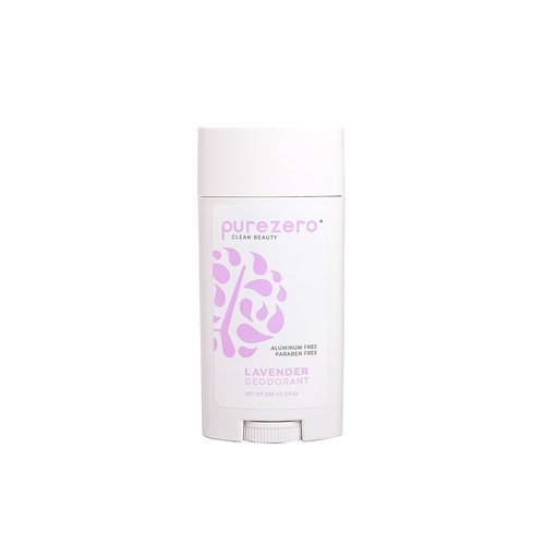 Purezero Deodorant | LAVENDER | Aluminum & Paraben Free with Baking Soda and 24-Hour Odor Protection | For Women & Men | Infused with Shea Butter & Coconut Oil
