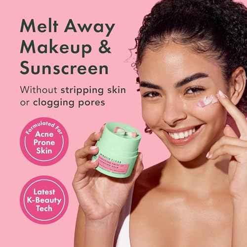 Rael Makeup Remover, Miracle Clear Cleansing Balm ? Twist-Up Makeup Remover Balm with Rice Bran & Jojoba Oils, Korean Skin Care (1.69 fl oz)