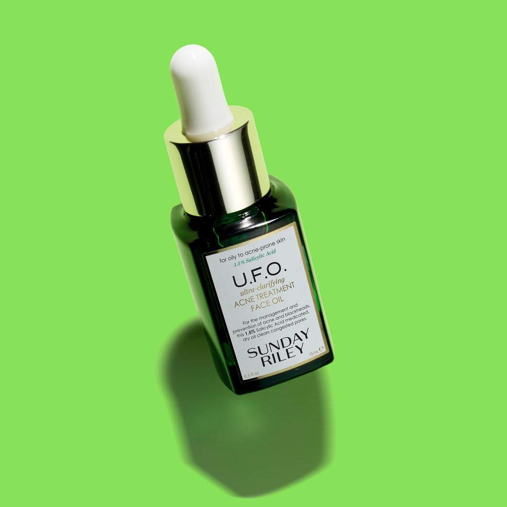 Sunday Riley U.F.O. Acne Treatment Face Oil - Ultra-Clarifying Salicylic Acid & Tea Tree Oil
