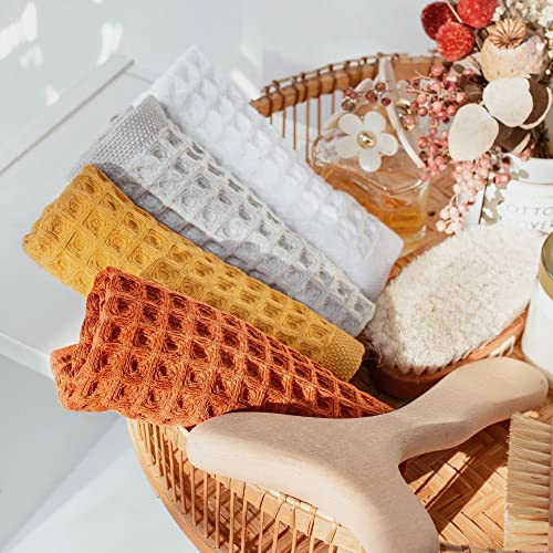 sea me at home Waffle Washcloths Set, 100% Turkish Cotton