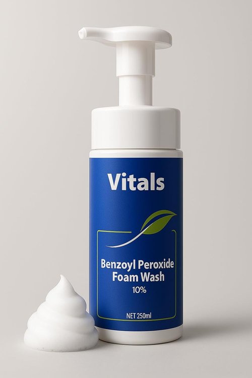 **Regine Switzerland Benzoyl Peroxide 10% Acne Wash - Maximum Strength Foam for Clear Skin | 250ml**