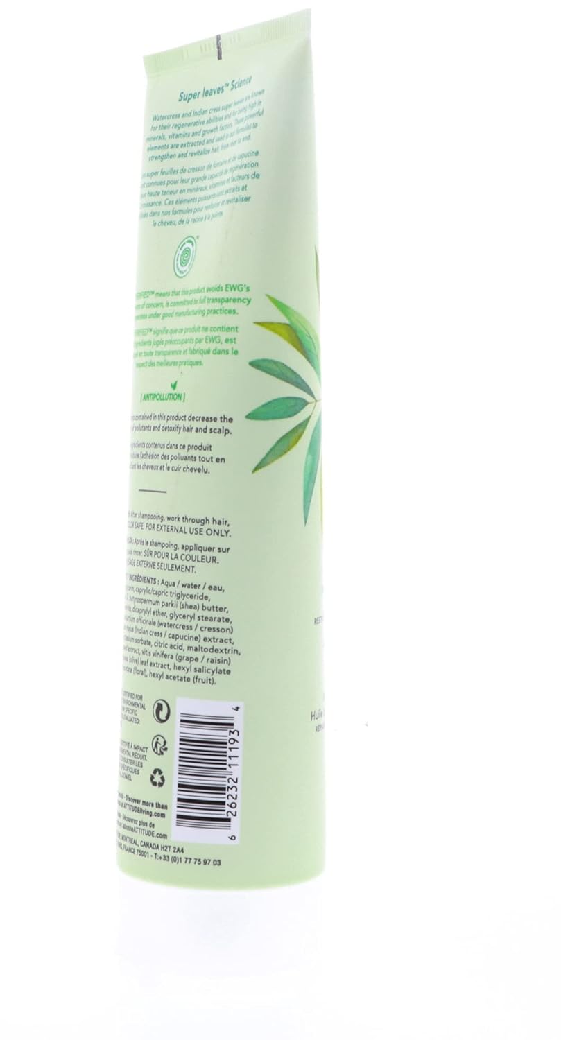 Attitude Natural Conditioner - Nourishing & Strengthening with Grape Seed Oil | 8 oz (240 ml)