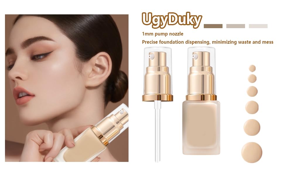 UgyDuky Foundation Pump - Gold Replacement for Estee Lauder Double Wear - 2-Pack Upgrade