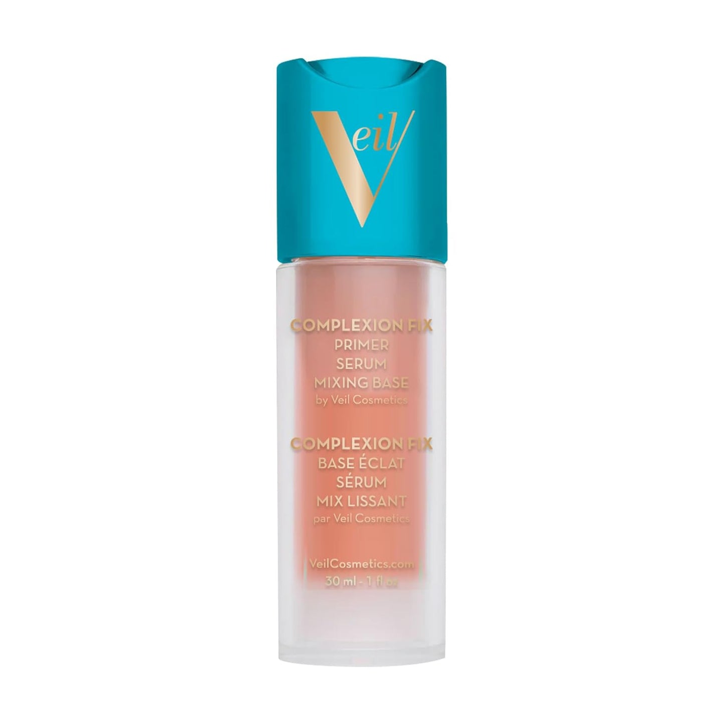 Veil Cosmetics Complexion Fix 3-in-1 Primer | Hydrating Serum & Mixing Base - Minimizes Pores & Smooths Fine Lines