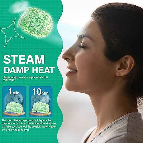 16 Packs Steam Eye Mask,Warm Eye Compress for Dry Eyes Sleep Mask,Hot Auto Heated Eye Masks Relaxing Items for Women Moist Heat for Eyes Soothing Eye Fatigue,Disposable EyeMask for SPA Essentials