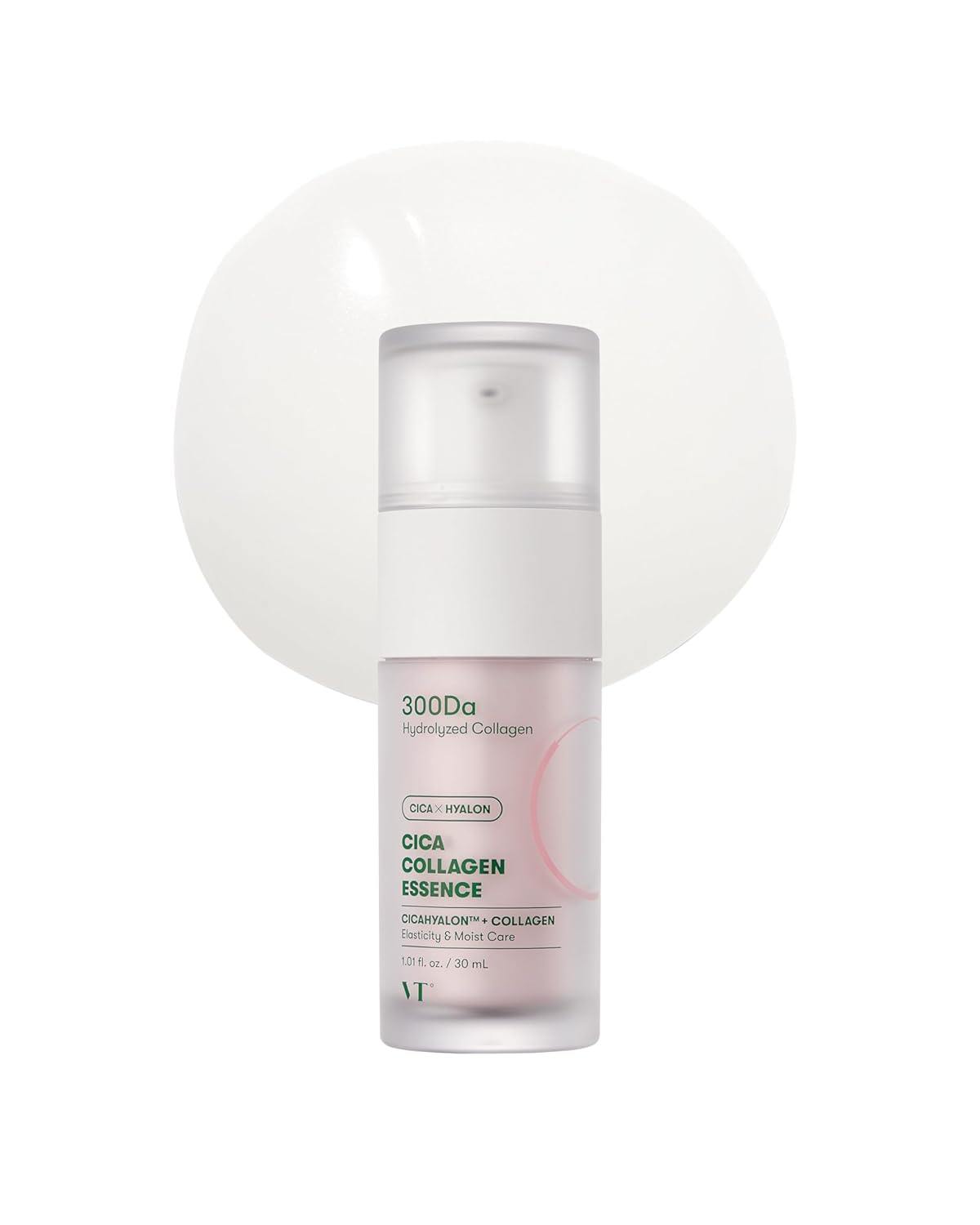 VT COSMETICS Cica Collagen Essence - Firming Pink Serum with 300Da Collagen Extract & Peptide Complex