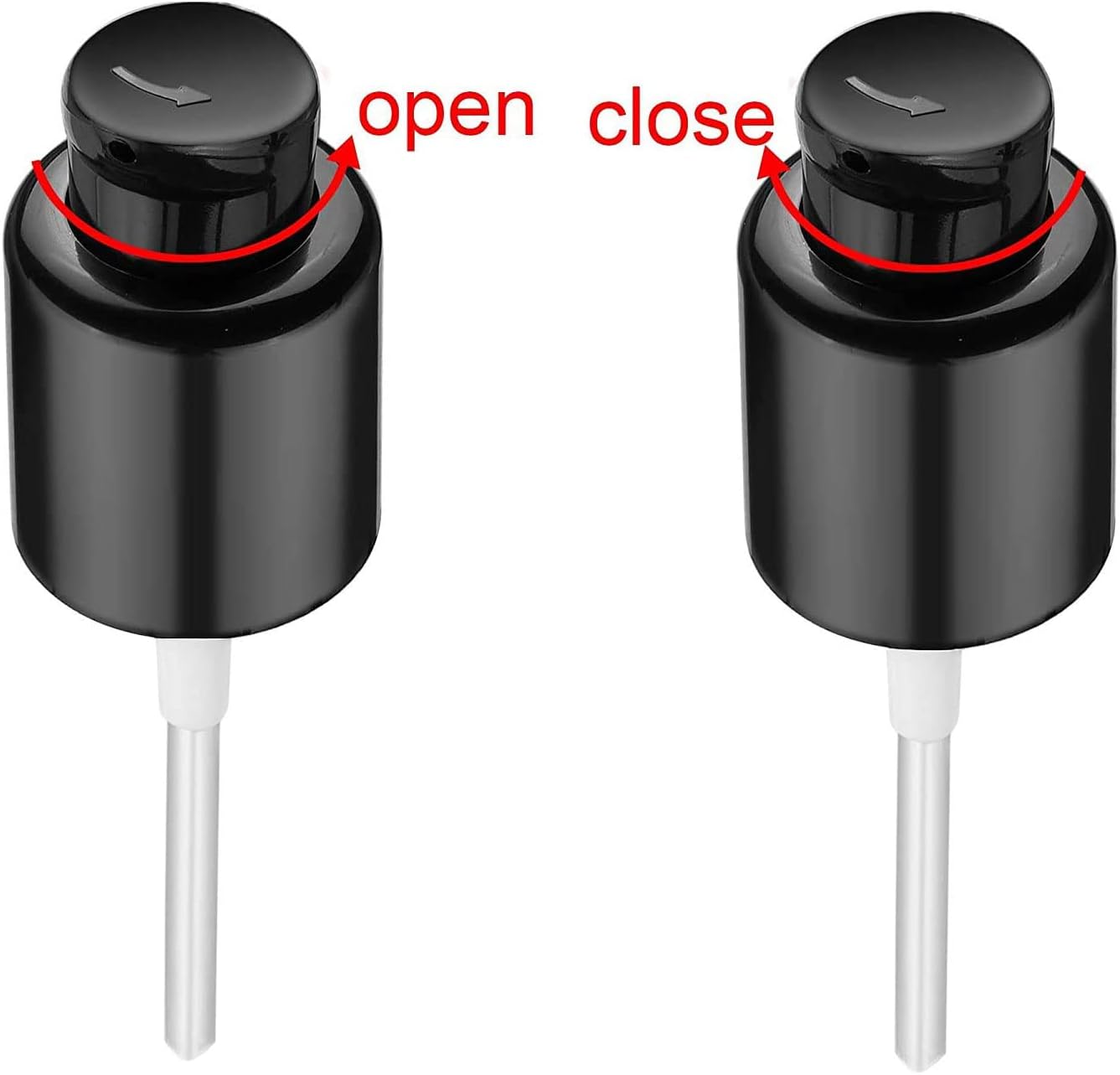 Skiennix Foundation Pump - Black Plastic Replacement Tool for MAC Double Wear Bottles | Perfect for Liquid Makeup