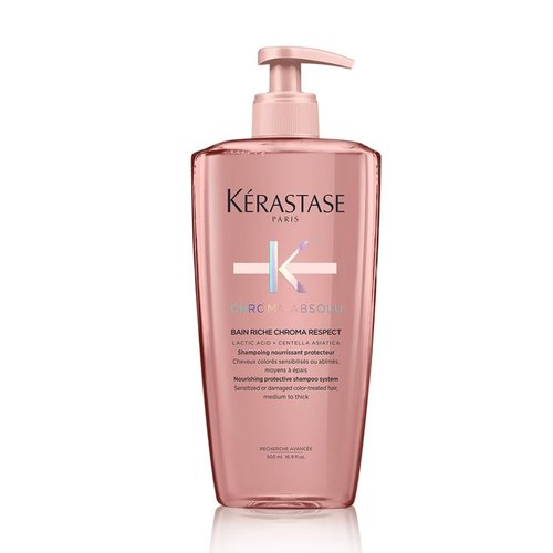 Kerastase Chroma Absolu Shampoo Riche - Nourishing Formula for Color-Treated Hair, 16.9 Fl Oz
