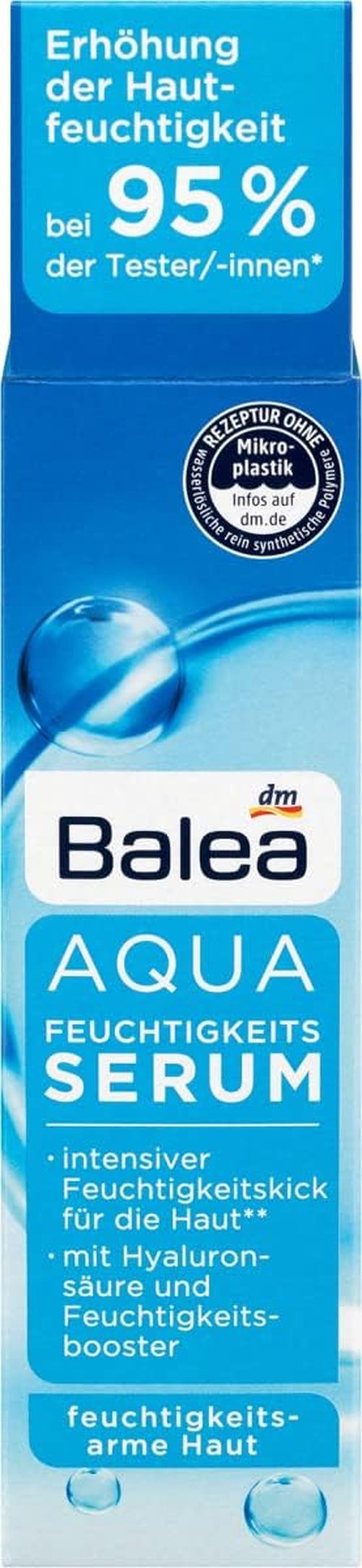 Balea Aqua Moisture Serum - Hydrating Formula for Glowing Skin | 1.01 fl. oz | Made in Germany