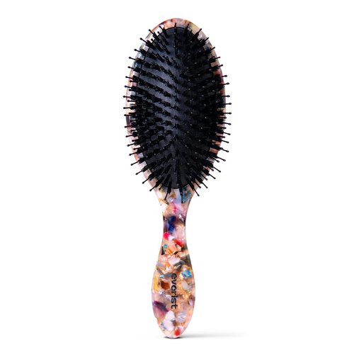 Everist Smooth & Shine Hair Brush - Vegan Boar Bristle Detangling & Smoothing Tool for All Hair Types