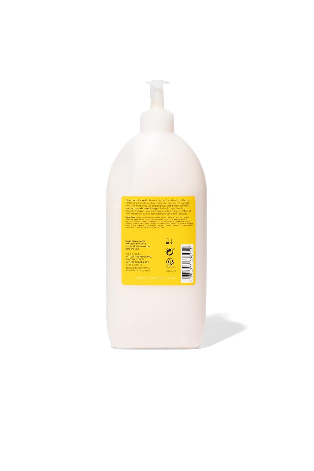 Ekos Maracujá Soothing Body Lotion Refill - 400ml Hydrating Formula for Soft Skin
