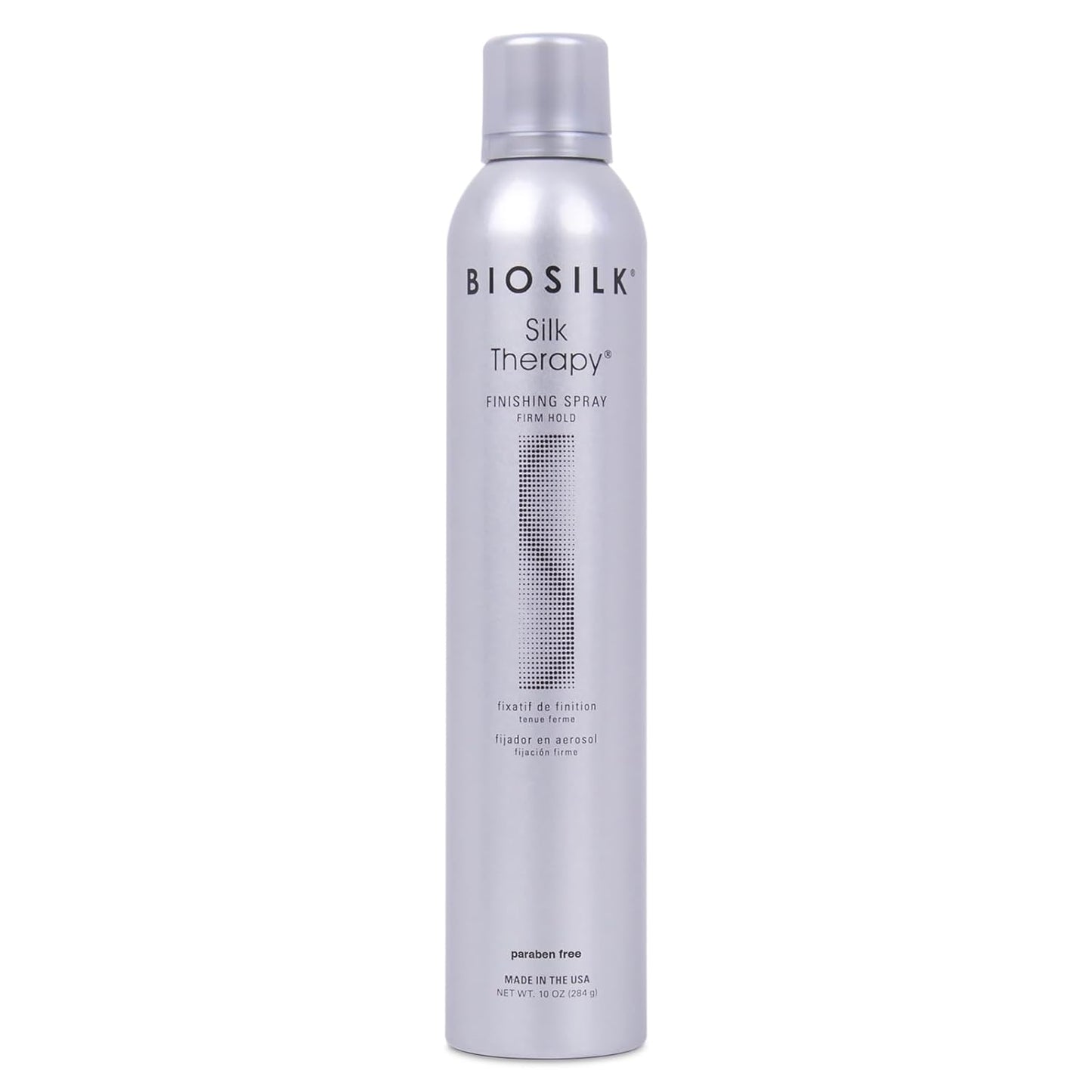 BioSilk Silk Therapy Finishing Spray - Firm Hold Hairspray for Long-Lasting Styles | 10 Oz, Sulfate-Free & Paraben-Free