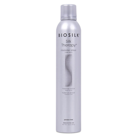 BioSilk Silk Therapy Finishing Spray - Firm Hold Hairspray for Long-Lasting Styles | 10 Oz, Sulfate-Free & Paraben-Free