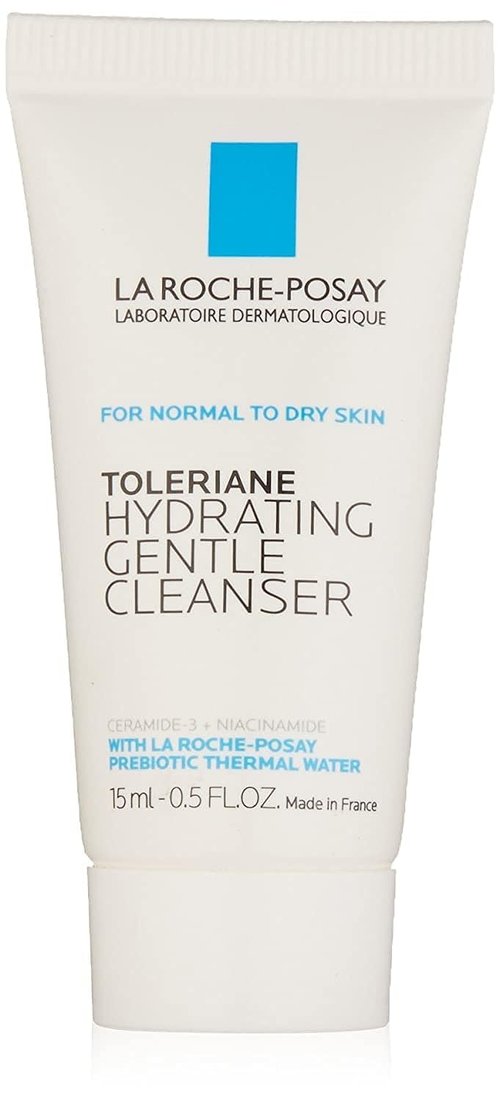 La Roche-Posay Tolerance Hydrating Face Wash - Gentle Cleanser for Sensitive Skin, 0.5 Fl Oz