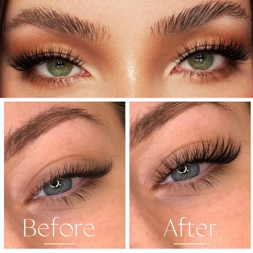 Medium Lash Clusters Short Wispy C Curl Eyelash Clusters 10MM Individual Eyelashes Natural Cluster Eyelash Extensions Natural Looking Cluster Lashes by Geeneiya (C Curl,10MM)