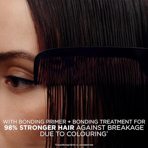 Clairol ColorStrong Permanent Hair Dye, Ammonia‑Free, PPD‑Free, 100% Gray Coverage with Bonding System, 6.3 Light Golden Brown - Cairo Hair Color, Pack of 1