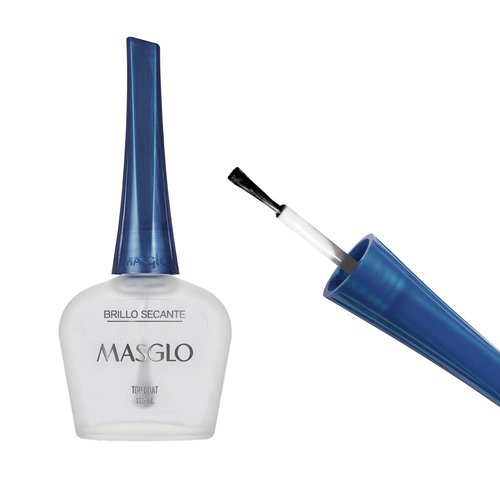 MASGLO Tradicional Nail Polish Top Coat - High-Coverage, Glossy Finish, Lasts Up to 7 Days | 0.5 oz