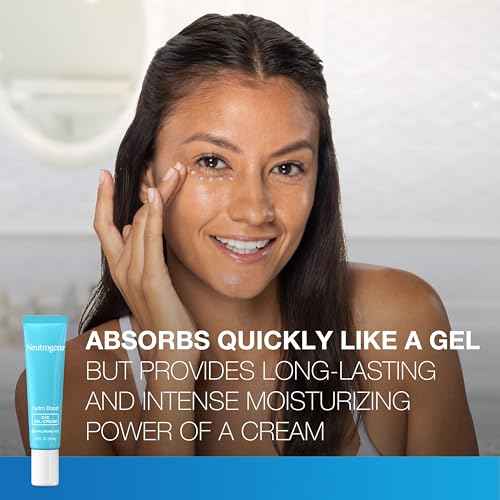 Neutrogena Hydro Boost Under Eye Cream, with Purified Hyaluronic Acid, Keeps Under Eye Area Looking Smooth & Hydrated, Fragrance Free and Non-Comedogenic, 0.5 oz