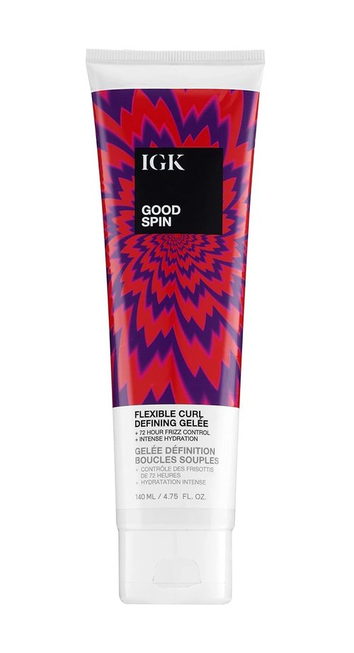 IGK Good Spin Flexible Curl Defining Gelee - Hydrating Frizz Control & Strong Hold | Vegan & Cruelty-Free | 4.75 Oz