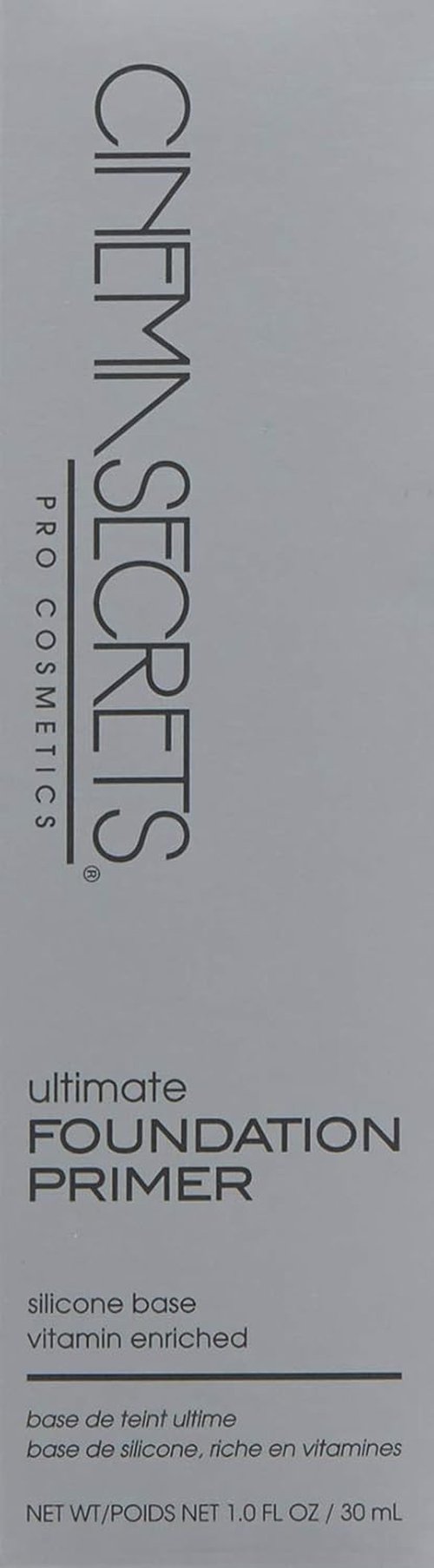 Cinema Secrets Ultimate Foundation Primer - Lightweight Silicone Primer with Vitamins A & E for Hydrated, Flawless Skin