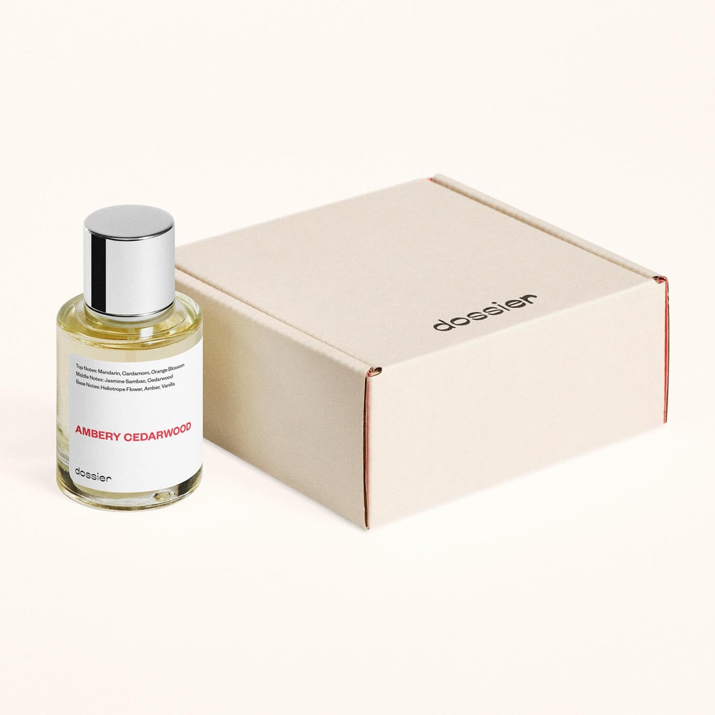 Dossier Ambery Cedarwood Eau de Parfum - Luxury Vegan Fragrance for Women - 1.7 oz (50ml) Spray