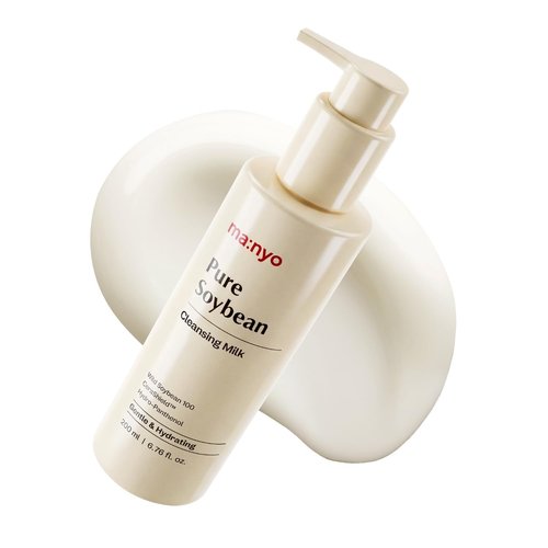 MANYO Pure Soybean Cleansing Milk, Hydrating Facial Milky Cleanser for Skin Barrier Repair, Hydrating Skincare with Hyaluronic Acid for Dry, Sensitive Skin, 6.76 fl oz (200ml)