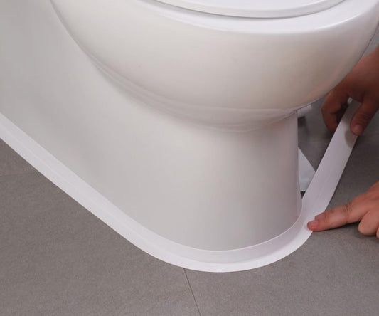 Skiennix Caulk Tape - Self-Adhesive Waterproof Sealant Strip for Bathroom & Kitchen | 2 Rolls, White