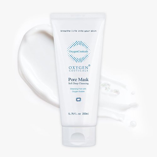 OxygenCeuticals Pore Mask - Deep Cleansing Foaming Face Wash with Stearic Acid & Lavender Oil | 6.7 fl. oz (200ml)