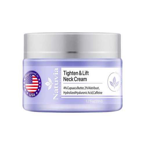 Regine Switzerland Tighten Lift Neck Cream - Anti-Aging Firming Moisturizer with Hyaluronic Acid & Caffeine | Hydrates & Smooths Wrinkles for All Skin Types