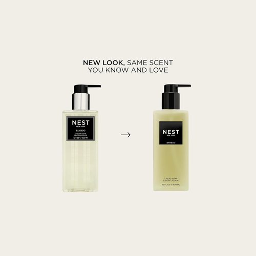 NEST New York Liquid Soap - Bamboo Scented - Nourishes & Cleanses Skin - 10 fl oz - Gluten Free & Cruelty Free