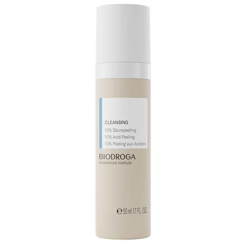 Biodroga 10% Acid Exfoliating Cleansing Scrub - Deep Clean Face Wash 50ml for Pore Refinement