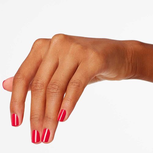 OPI Nail Lacquer Dutch Tulips | Opaque Bright Red Crème Chip Resistant Nail Polish | Fast Drying, Streak Free