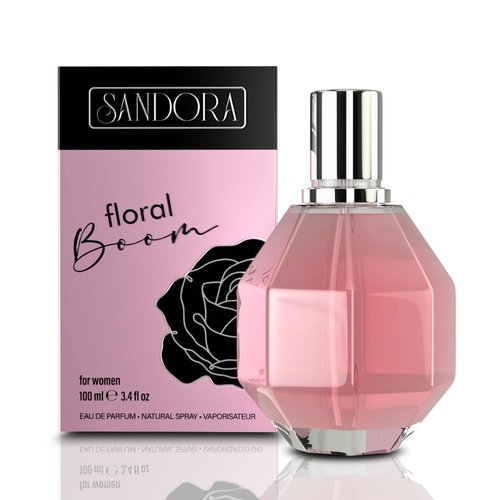 **Sandora Fragrances Floral Boom Women's Perfume - Floral Notes with Bergamot & Osmanthus | 3.4 fl oz**
