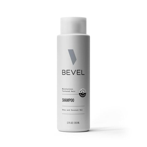 Bevel Shampoo for Men - Sulfate-Free Coconut Oil & Shea Butter Formula for Curly Hair, 12 Oz