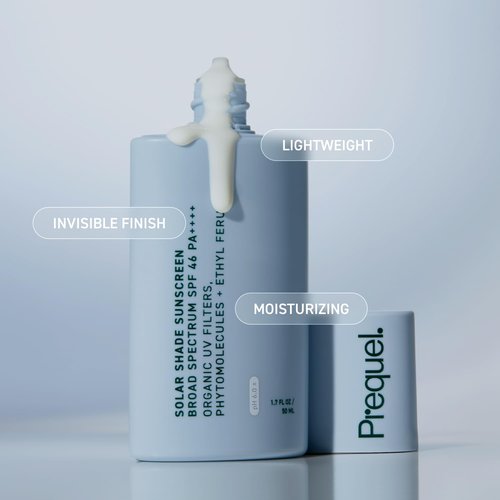 Prequel Skin Sunscreen - Moisturizing SPF 46 PA++++ Broad Spectrum UV Protection | Hydrating Travel Size, 1.7oz