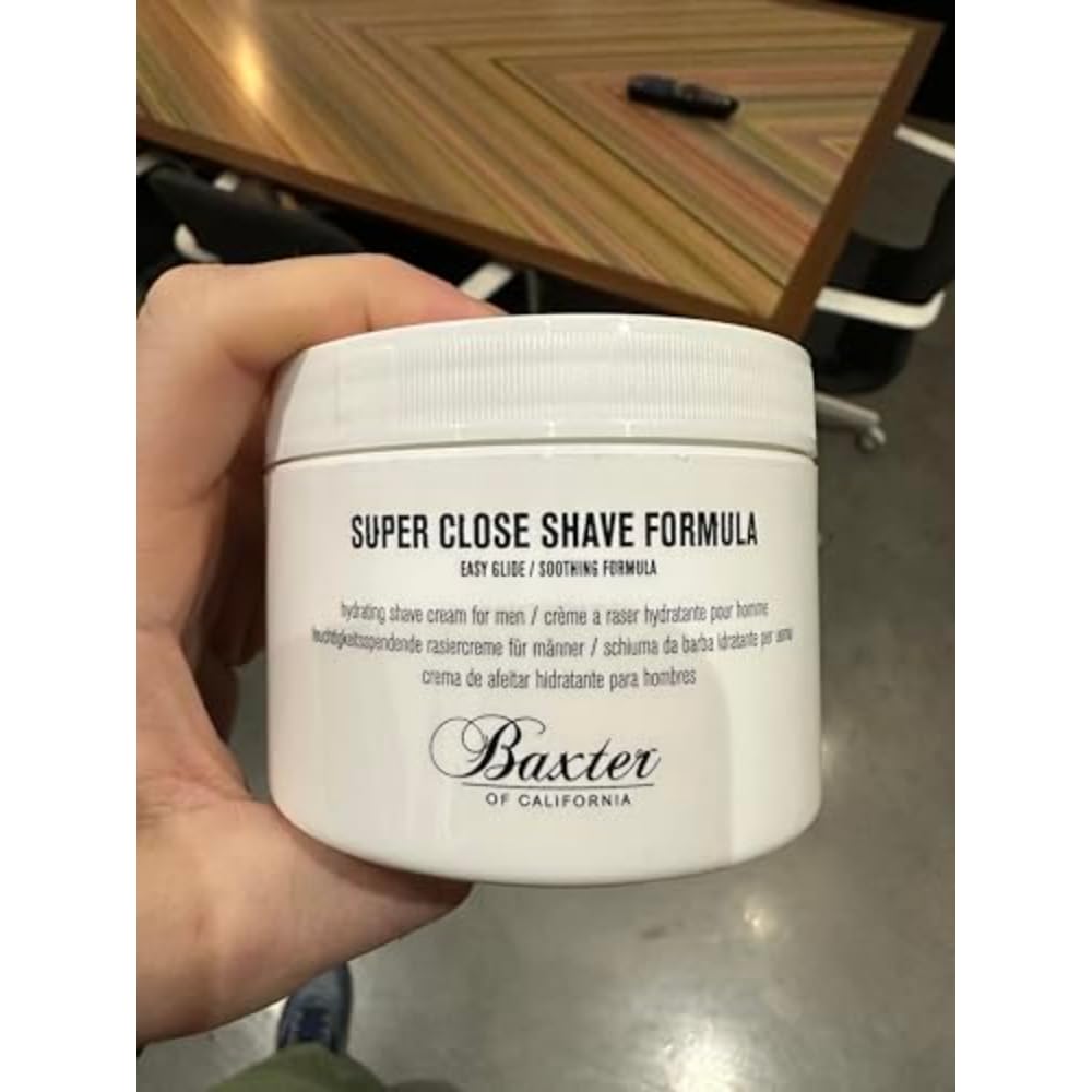 Baxter of California Super Close Shave Formula - Easy Glide Soothing Cream with Tea Tree Oil & Peppermint