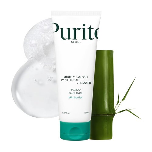 PURITO Mighty Bamboo Cleanser - Gentle Moisturizing Face Wash for Sensitive Skin | Vegan & Cruelty-Free, 150ml