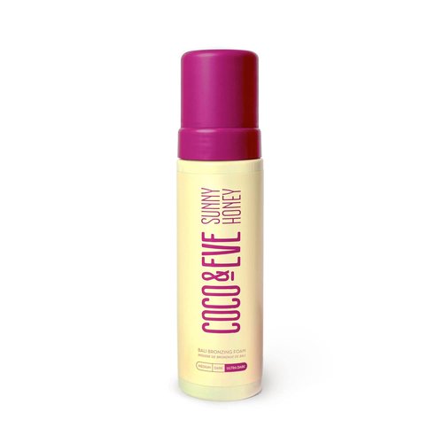 Coco & Eve Sunny Honey Self Tanner Foam - Ultra Dark, Fast-Drying, Streak-Free Tanning Mousse | 6.7 Fl Oz