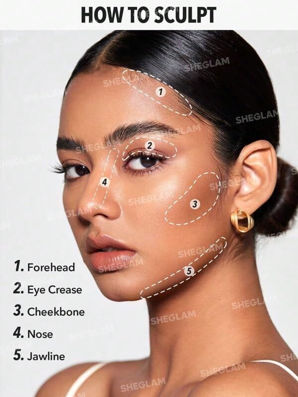 SheGlam Snatch 'n' Define Cream Contour Stick - Long Lasting, Highly Pigmented Bronzer in Earthy Sepia