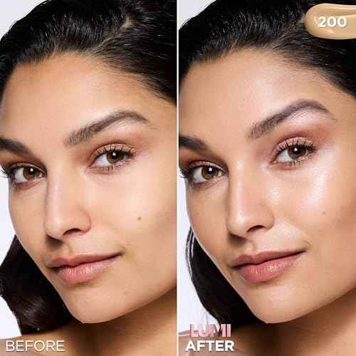 L'Oreal Paris Lumi Le Glow Skin Tint, Lightweight Water-Based Tinted Serum with Foundation-Like Coverage, Glow Illuminator, Neutral 200, 0.85 Fl Oz