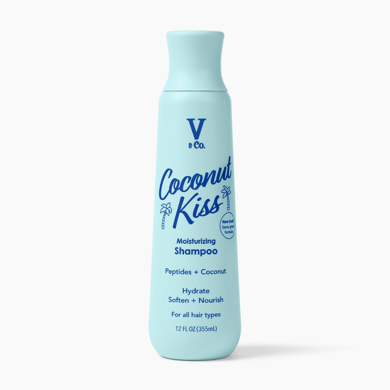 V&Co. Moisturizing Shampoo - Sulfate-Free, Color Safe Formula with Peptide Technology | 12 Oz for Hydrated, Healthy Hair