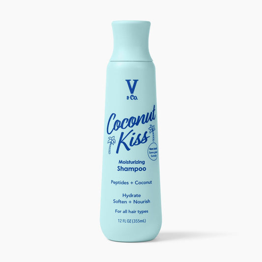 V&Co. Moisturizing Shampoo - Sulfate-Free, Color Safe Formula with Peptide Technology | 12 Oz for Hydrated, Healthy Hair