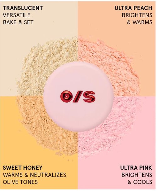 Patrick Star Ultimate Blurring Setting Powder - Ultra Peach for Fair to Medium Skin Tones | 34.5 g