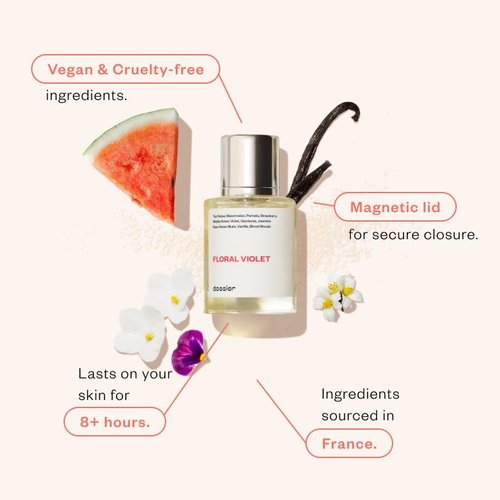 Dossier Floral Violet Eau de Parfum | Inspired by M. Jacobs Daisy | Vegan & Paraben-Free | 1.7 oz (50ml)