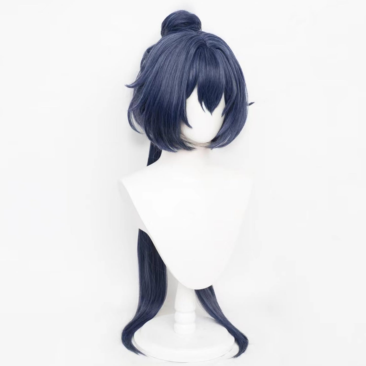 XiongXiongLe Honkai Star Rail Yunli Cosplay Wig Dark Blue Long Straight Women Costume Hair Wigs for Adult Cos Anime Game HSR Party Halloween Christmas Comic(Yunli)