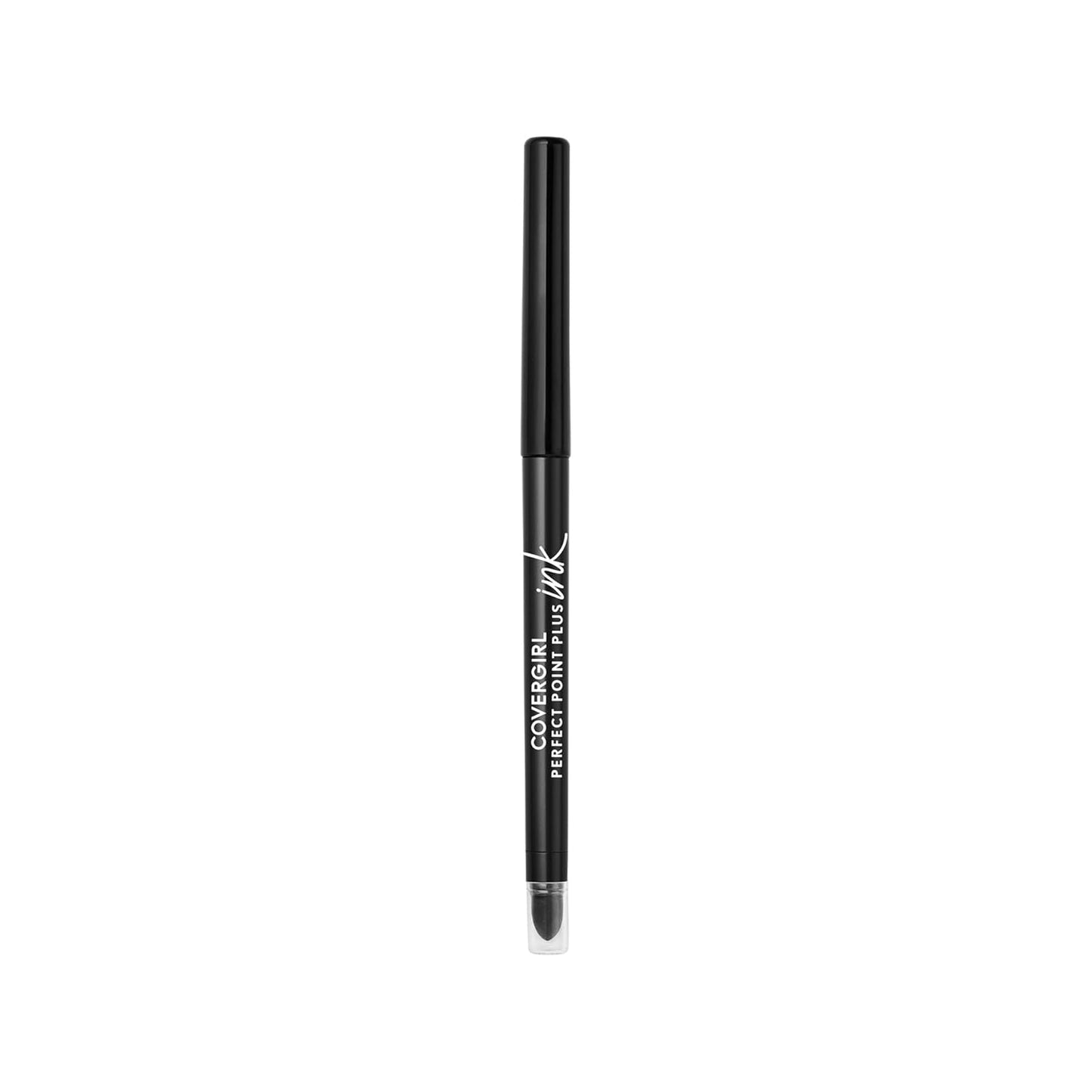 COVERGIRL Perfect Point Plus Ink Gel Eye Pencil - Pigmented, Long-Wearing Matte Jet Black, 0.01oz