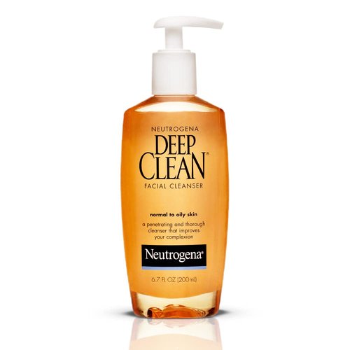 Neutrogena Deep Clean Facial Cleanser - Beta Hydroxy Acid for Normal to Oily Skin | 6.7 fl. oz, Alcohol-Free