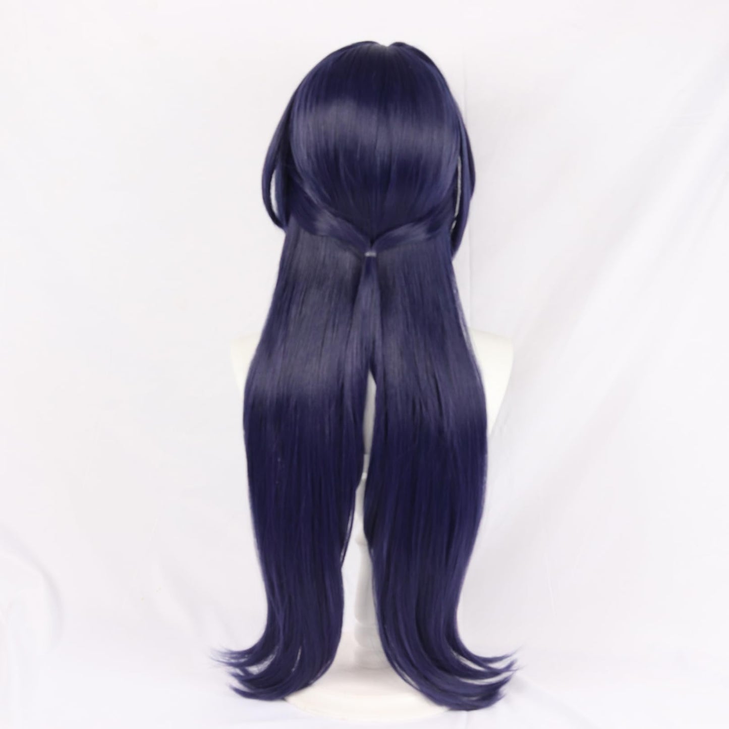 XiongXiongLe Honkai Star Rail Acheron Cosplay Wig Long Straight Dark Blue Mixed White Hair Wigs for Women Adult Cos Anime Game Party Halloween Christmas(Acheron)